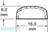 CACHE VIS PLASTIQUE Ø16MM SEA BLUE MAT