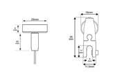 Kit de suspension de câble en acier avec clip et pince