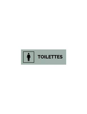 Plaque gravée  TOILETTES FEMME