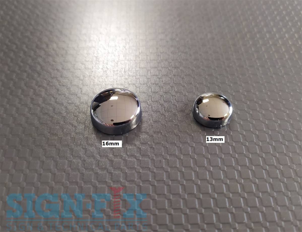 Cache-Vis / Cache-écrous Chrome 21mm. 20 pièces + Pince – Jantes