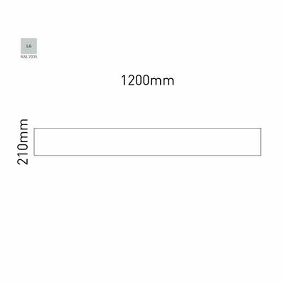 Signalétique Murale RAL7035 210x1200mm , Avec Feuille de protection PS