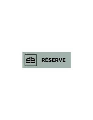Plaque gravée  RESERVE