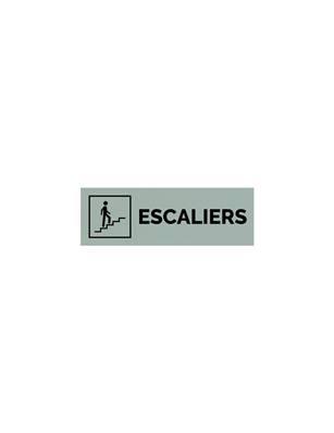 Plaque gravée  ESCALIERS MONTEE
