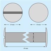 VIS RELIEUR NICKEL Ø5 X 65MM