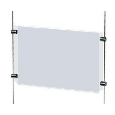 PORTE AFFICHE A3 HORIZONTAL EN PLEXIGLASS 3MM