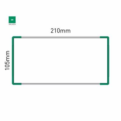 Signalétique Murale RAL6024 105x210mm , Avec Panneau Aluminium