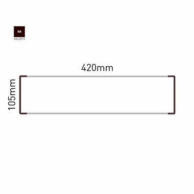 Signalétique Murale RAL8019 105x420mm , Avec Panneau Aluminium