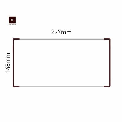 Signalétique Murale RAL8019 148x297mm , Avec Panneau Aluminium