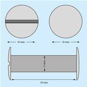 VIS RELIEUR COULEUR  LAITON Ø5 X 20MM