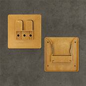 FIXATION INVISIBLE MURAL PIXFIX 100x100mm BOIS