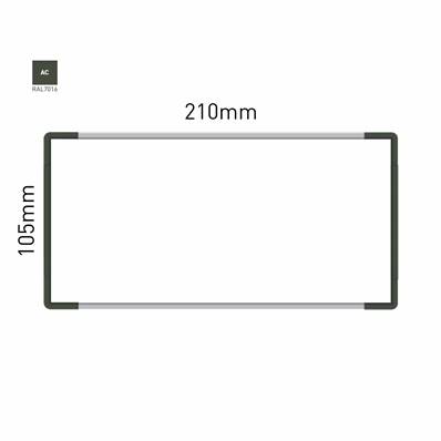 Signalétique Murale RAL7016 105x210mm , Avec Feuille de protection PS