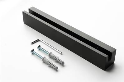 PROFILE ALUMINIUM SIGNCLAMP L180mm NOIR