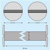 VIS RELIEUR NYLON BLANC Ø5 X 30MM