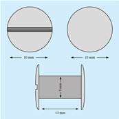 VIS RELIEUR COULEUR  LAITON Ø5 X 12MM