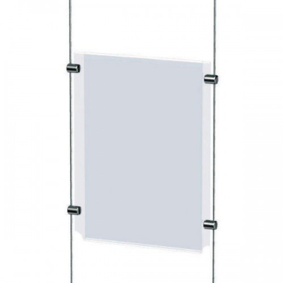 PORTE AFFICHE A4 VERTICAL EN PLEXIGLASS 3MM