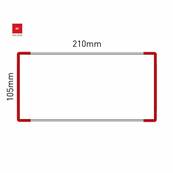 Signalétique Murale RAL3020 105x210mm , Avec Panneau Aluminium