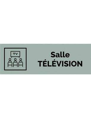 Plaque gravée  SALLE TELEVISION