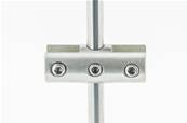 PINCE DOUBLE EN INOX SYSTEME ROD VERTICAL