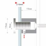 ENTRETOISES FISSO INOX Ø15X15MM