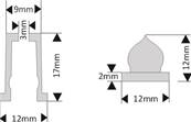 EASYFIX PETIT HAUT TRANSPARENT A COLLER (M+F)