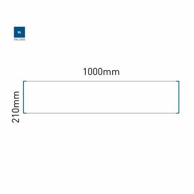 Signalétique Murale RAL5005 210x1000mm , Avec Panneau Aluminium