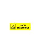 Plaque gravée LOCAL ELECTRIQUE