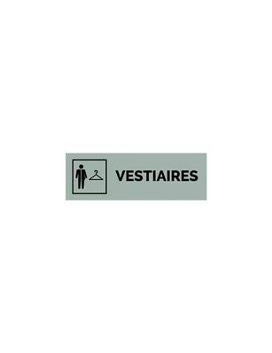 Plaque gravée  VESTIAIRES MIXTE