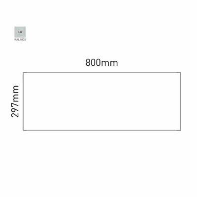 Signalétique Murale RAL7035 297x800mm , Avec Panneau Aluminium