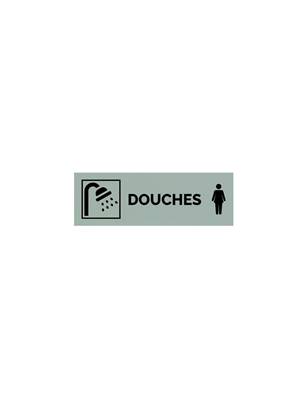 Plaque gravée  DOUCHES FEMME
