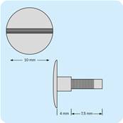 RALLONGE  4MM POUR VIS RELIEUR