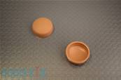 CACHE VIS PLASTIQUE Ø16MM CARAMEL MAT