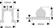 EASYFIX PETIT TRANSPARENT A COLLER (M+F)