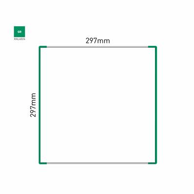 Signalétique Murale RAL6024 297x297mm , Avec Panneau Aluminium