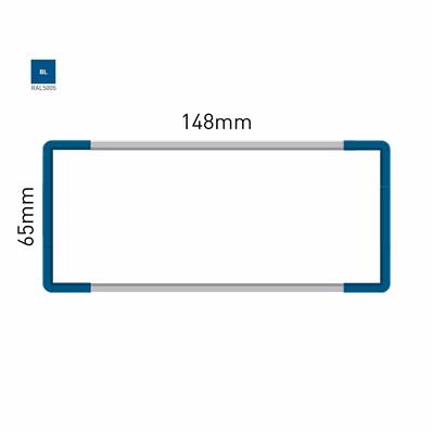 Signalétique Murale RAL5005 65x148mm , Avec Panneau Aluminium