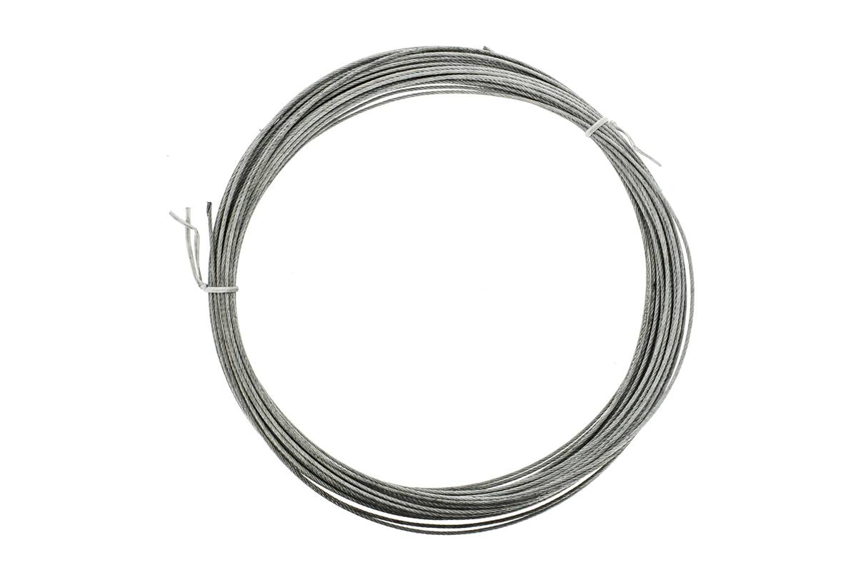 CABLE ACIER PLASTIFIE Ø2MM