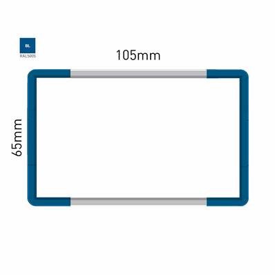 Signalétique Murale RAL5005 65x105mm , Avec Panneau Aluminium