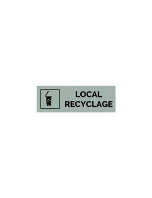 Plaque gravée  LOCAL RECYCLAGE