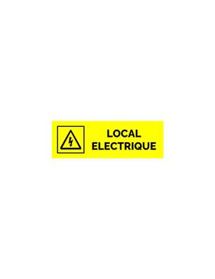 Plaque gravée  LOCAL ELECTRIQUE
