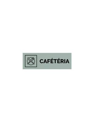 Plaque gravée  CAFETERIA