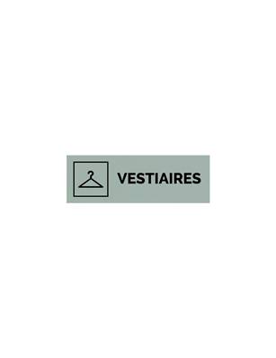 Plaque gravée  VESTIAIRES