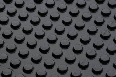 264 Bumpers anti-chocs 12 mm ronds 3.2 mm de haut Noir