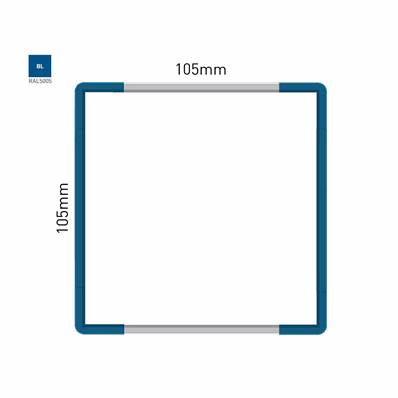 Signalétique Murale RAL5005 105x105mm , Avec Feuille de protection PS