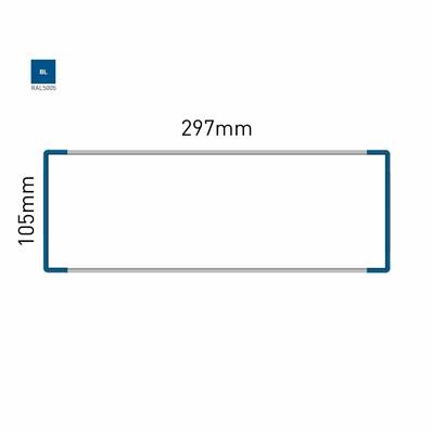 Signalétique Murale RAL5005 105x297mm , Avec Feuille de protection PS