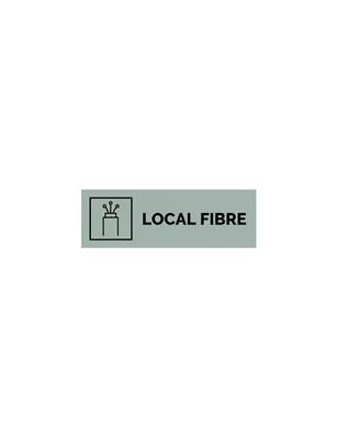 Plaque gravée  LOCAL FIBRE