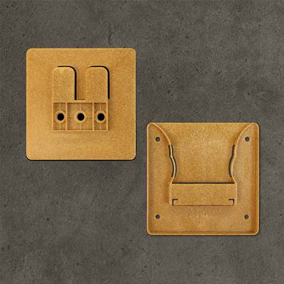 FIXATION INVISIBLE MURAL PIXFIX 100x100mm BOIS