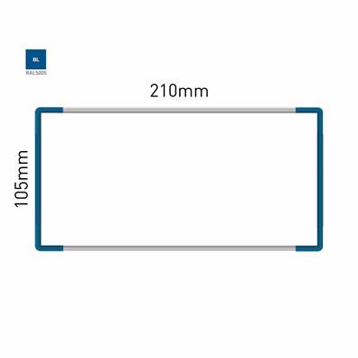 Signalétique Murale RAL5005 105x210mm , Avec Panneau Aluminium