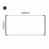 Signalétique Murale RAL8019 210x420mm , Avec Panneau Aluminium
