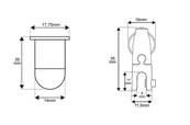 Kit de suspension de câble en acier avec support et pince