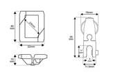 Kit de suspension de câble en acier avec clip et pince