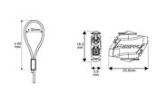 Kit de suspension par câble avec boucle et HF Express n°1